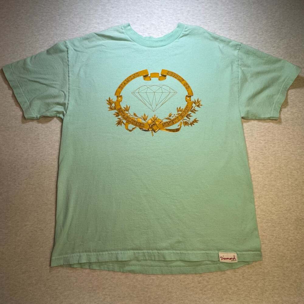 Diamond Supply Co. Established Ninety Eight T-Shirt Light Mint Green